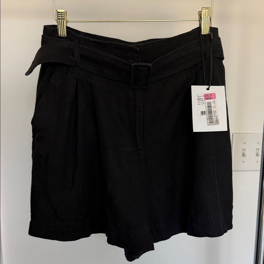 MARELLA high waist linen trouser shorts 8